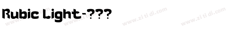 Rubic Light字体转换